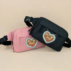 Bauchtasche mit Lebkuchenherz & Name personalisiert | Crossbody Bag für Volksfest, Frauen & Männer