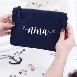 Beautycase in 5 Farben mit Namensaufdruck