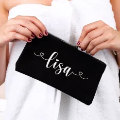 Beautycase in 5 Farben mit Namensaufdruck