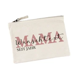 Beautycase - Mama seit - mit Wunschtext und Jahreszahl bedruckt