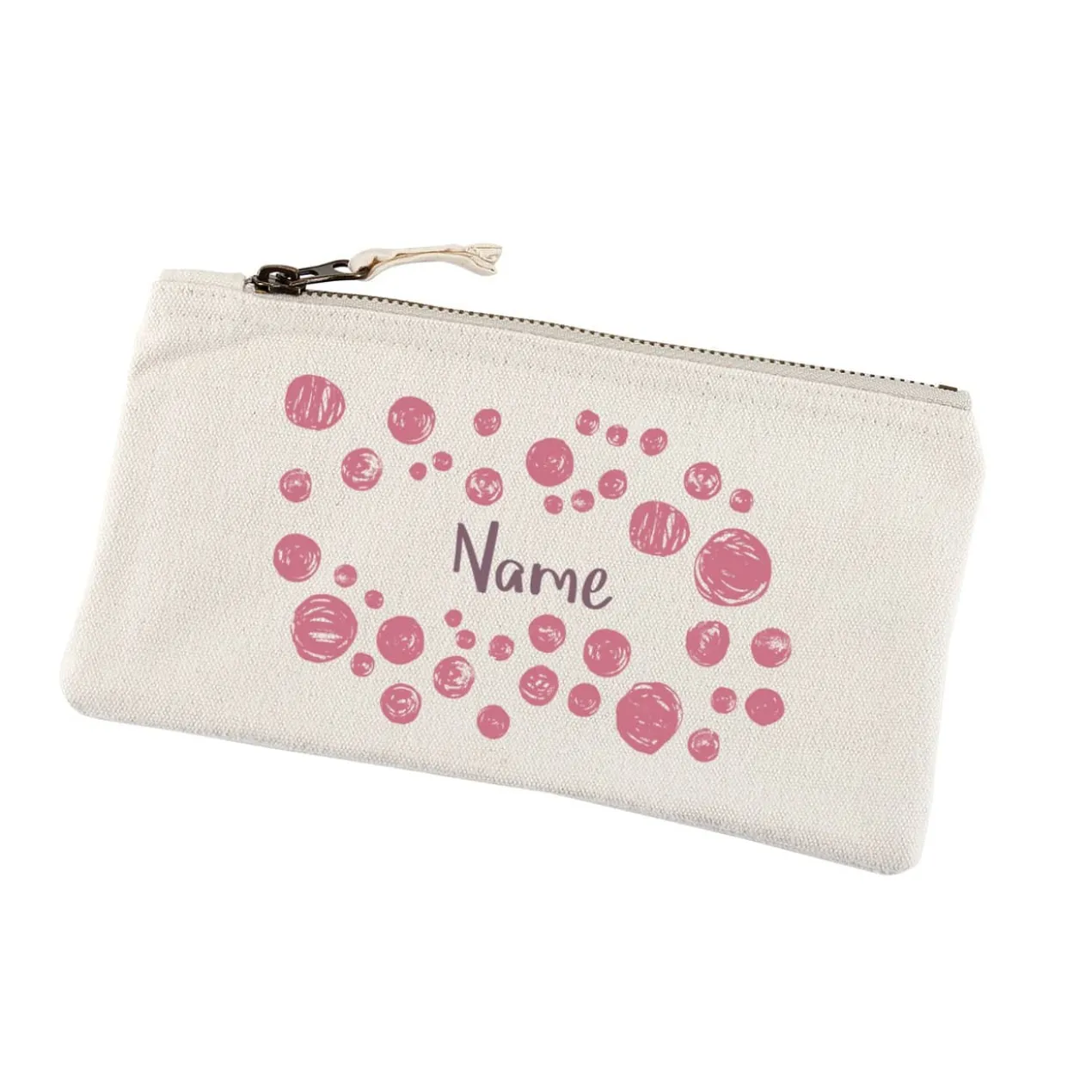 Beautycase mit Kreismotiv und Ihrem Namen