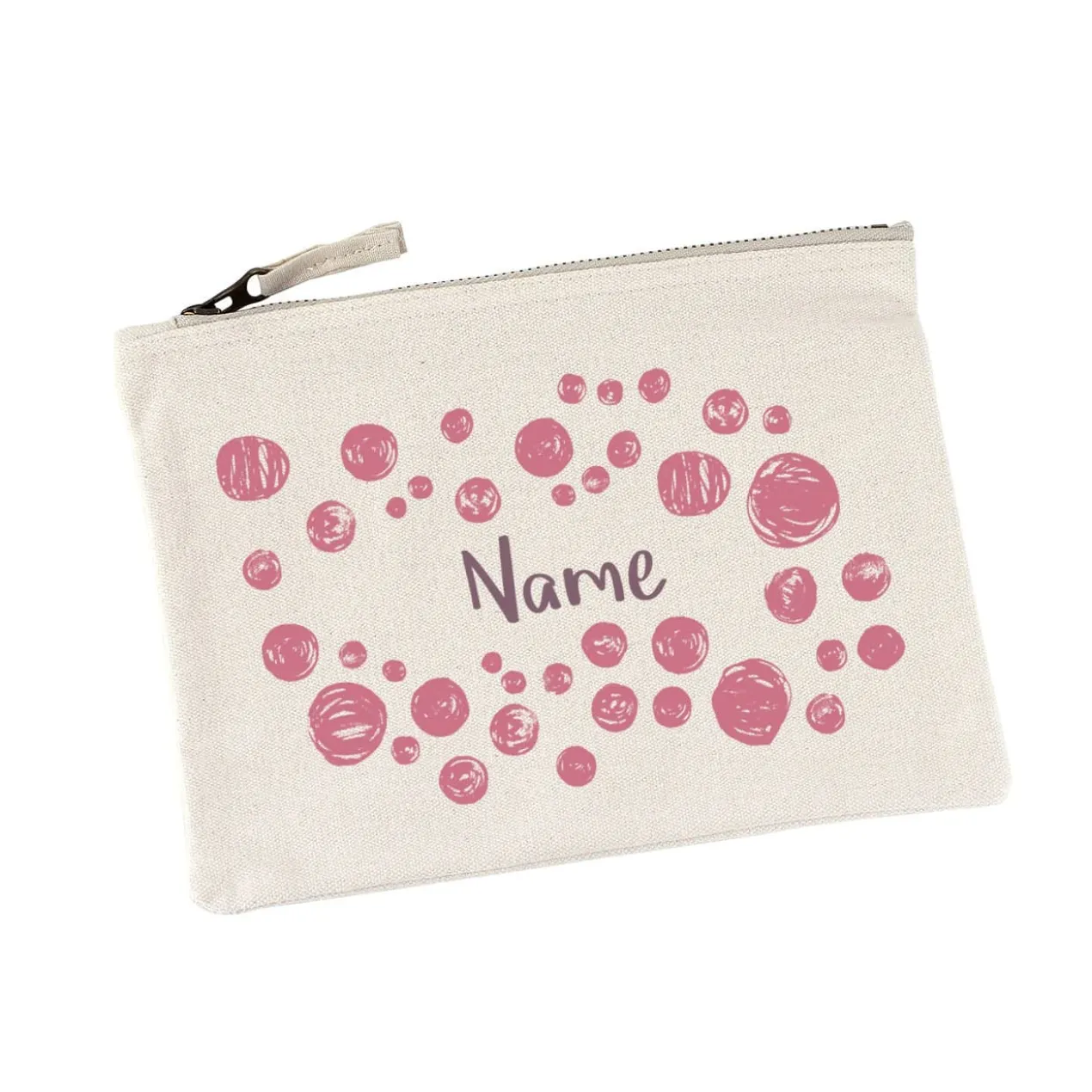 Beautycase mit Kreismotiv und Ihrem Namen