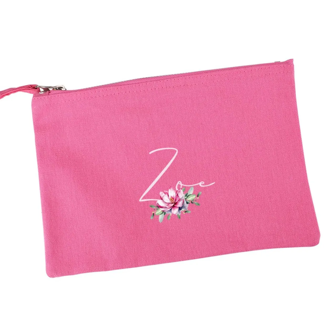 Beautycase mit Magnolienblüte und Name
