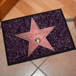Bedruckte Fußmatte mit Name personalisiert - Walk Of Fame
