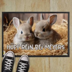 Bedruckte Fußmatten für den Frühling mit Ihrem Text - 6 Motive zur Auswahl
