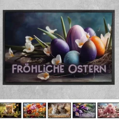 Bedruckte Fußmatten für den Frühling mit Ihrem Text - 6 Motive zur Auswahl