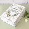 Bedruckter Geschenkkarton zur Hochzeit mit Blüten und Wunschtext