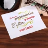 Bedrucktes Brillenputztuch zum Muttertag mit Namen
