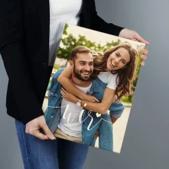 Bedrucktes Holzbild mit Ihrem Foto und verschiedenen Motiven zur Auswahl