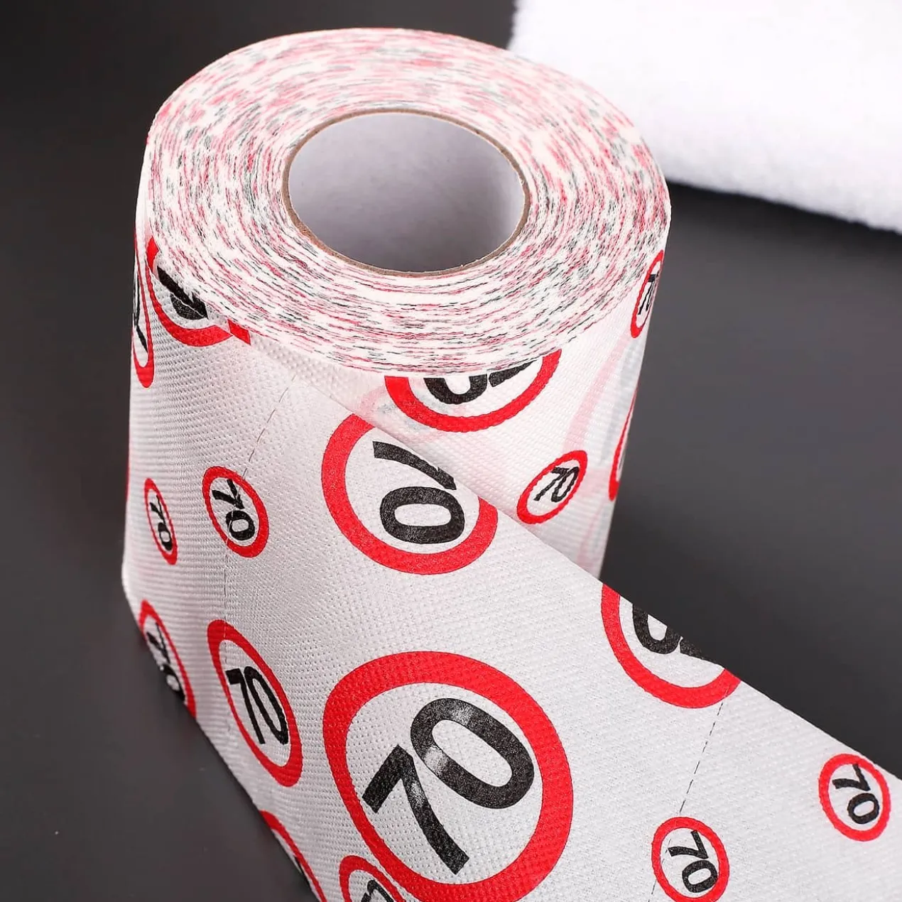 bedrucktes Klopapier Achtung 70