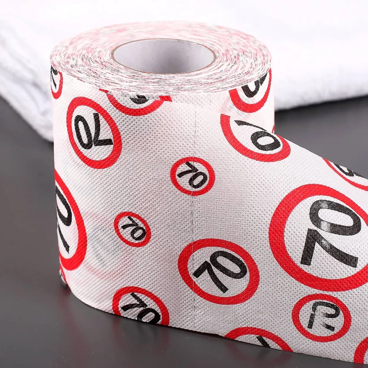 bedrucktes Klopapier Achtung 70