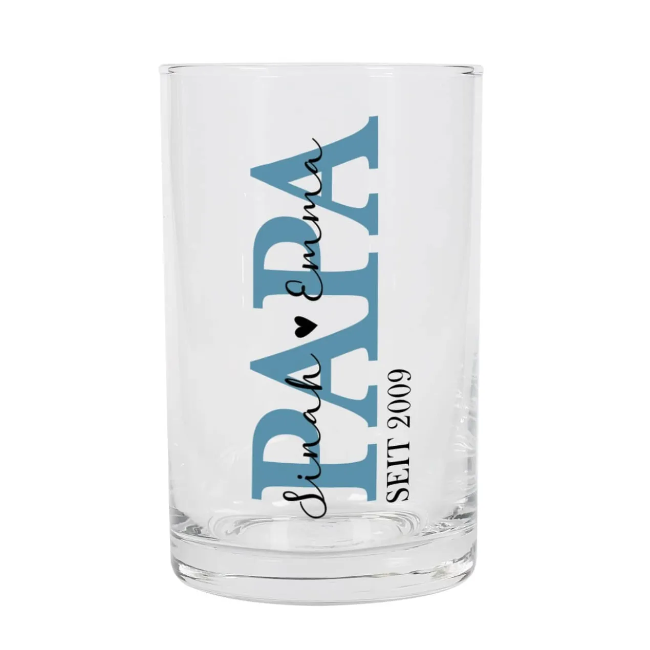 Bedrucktes Schnapsglas mit Ihrem Wunschnamen - Papa seit...