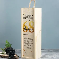 Bedruckte Weinbox mit Maybach Wein zum Geburtstag
