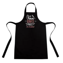 Bei Oma schmeckt's am besten! Schürze mit Namensaufdruck