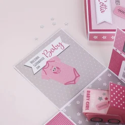 Überraschungsbox zur Geburt, Babygeschenk für Mädchen