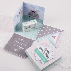 Überraschungsbox zur Hochzeit für Geldgeschenk, Gutscheine und Glückwünsche