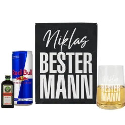 Bester Mann - Geschenkset mit Red Bull und Jägermeister