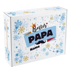 Bester Papa - Adventskalender zum selbst Befüllen mit Name