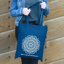 Beutel in 6 Farben mit Mandala und Wunschtext