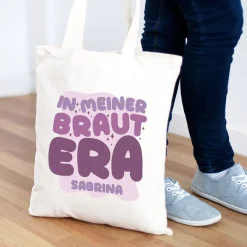 Beutel "In meiner Braut Era" mit Wunschname