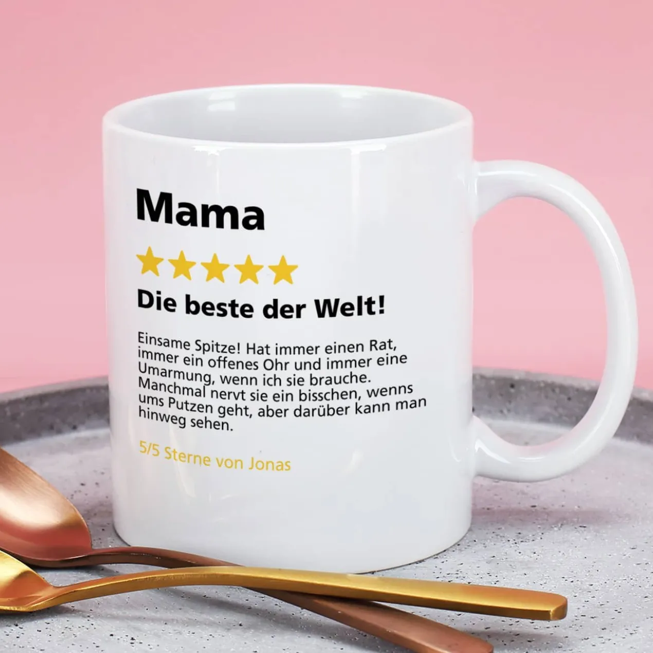 Bewertungstasse als lustiges Geschenk für Ihre Liebsten