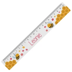 Bienchen Lineal in 2 Größen und mit Namensaufdruck