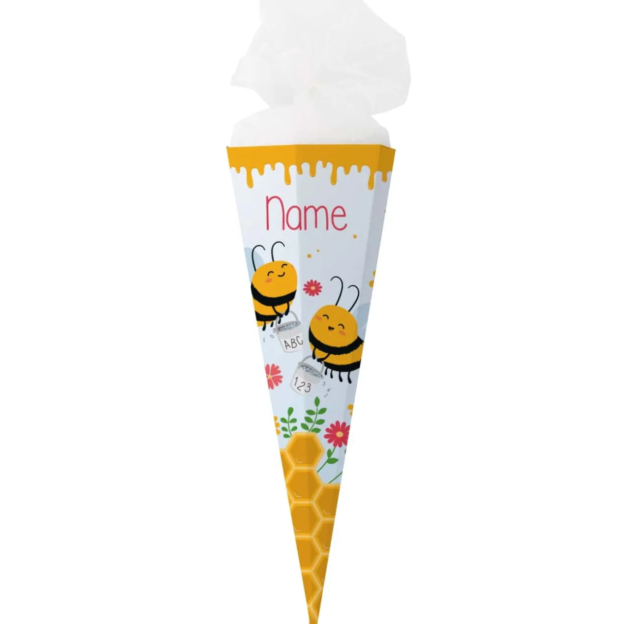 Bienchen Schultüte mit Ihrem Wunschnamen