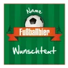 Bieraufkleber Fußballbier mit Wunschname und Text