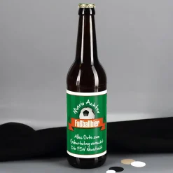 Bieraufkleber Fußballbier mit Wunschname und Text