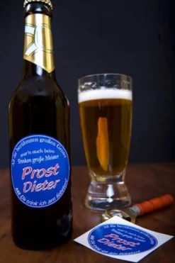 Bieraufkleber mit Wunschname