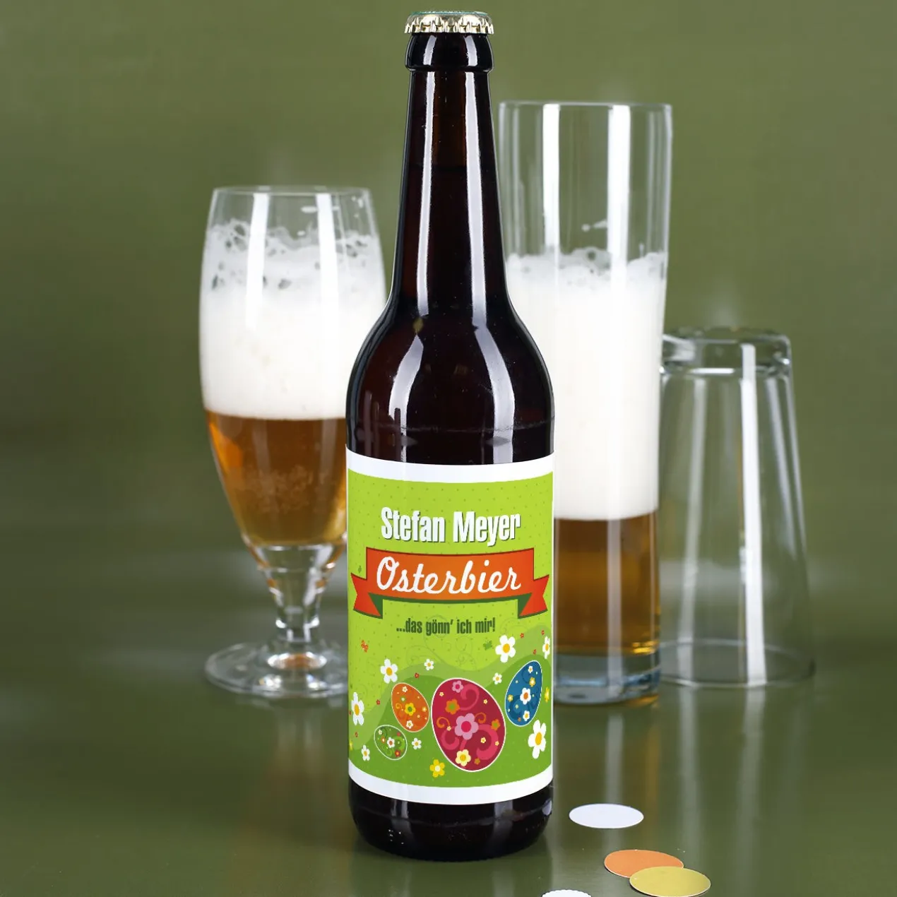 Bieraufkleber Osterbier mit Wunschname
