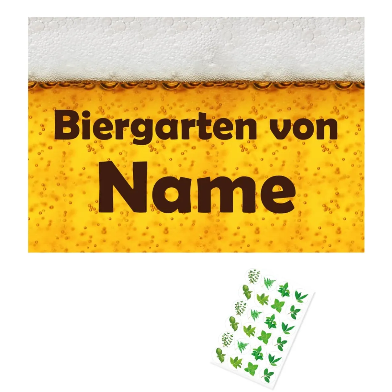 Bierbanderole und Aufkleber für Ihren eigenen DIY Biergarten