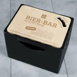 Bier-Bar - Bierkastendeckel aus Holz mit individueller Gravur