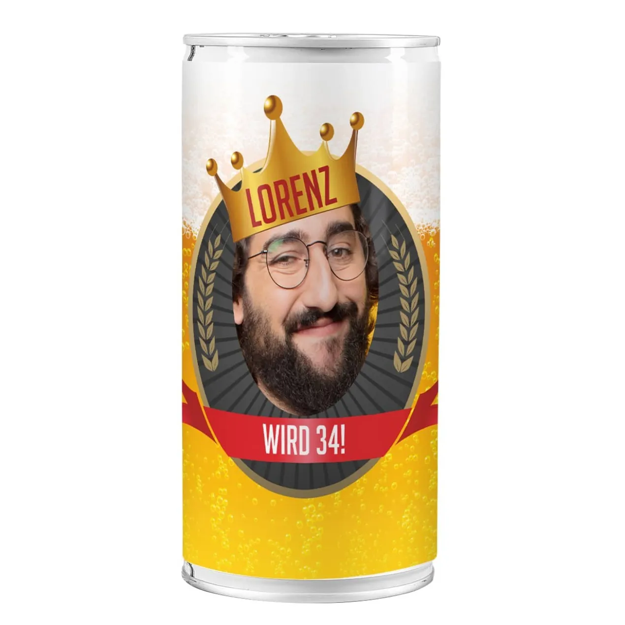 Bierdose für Bierkönige mit Ihrem Wunschfoto