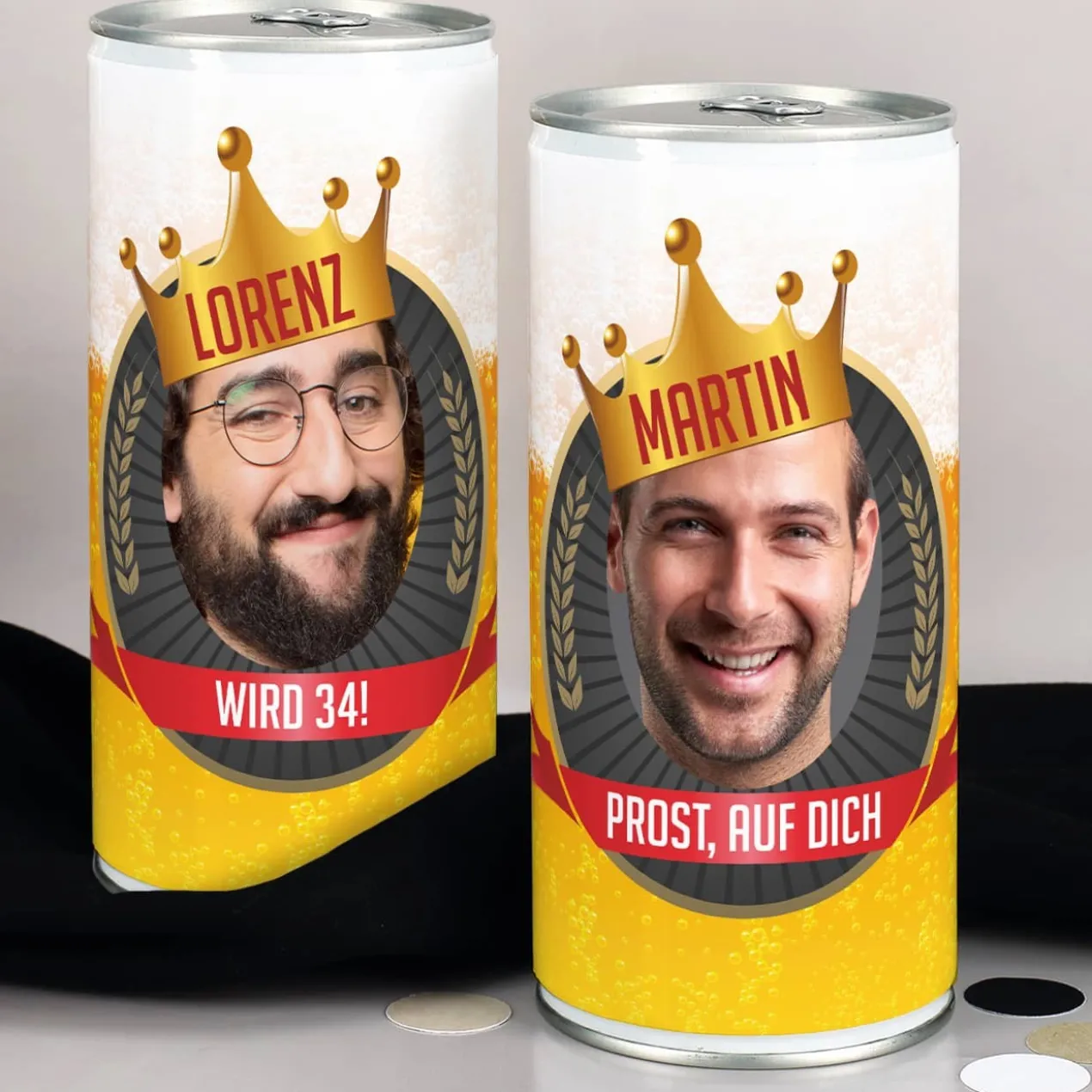 Bierdose für Bierkönige mit Ihrem Wunschfoto