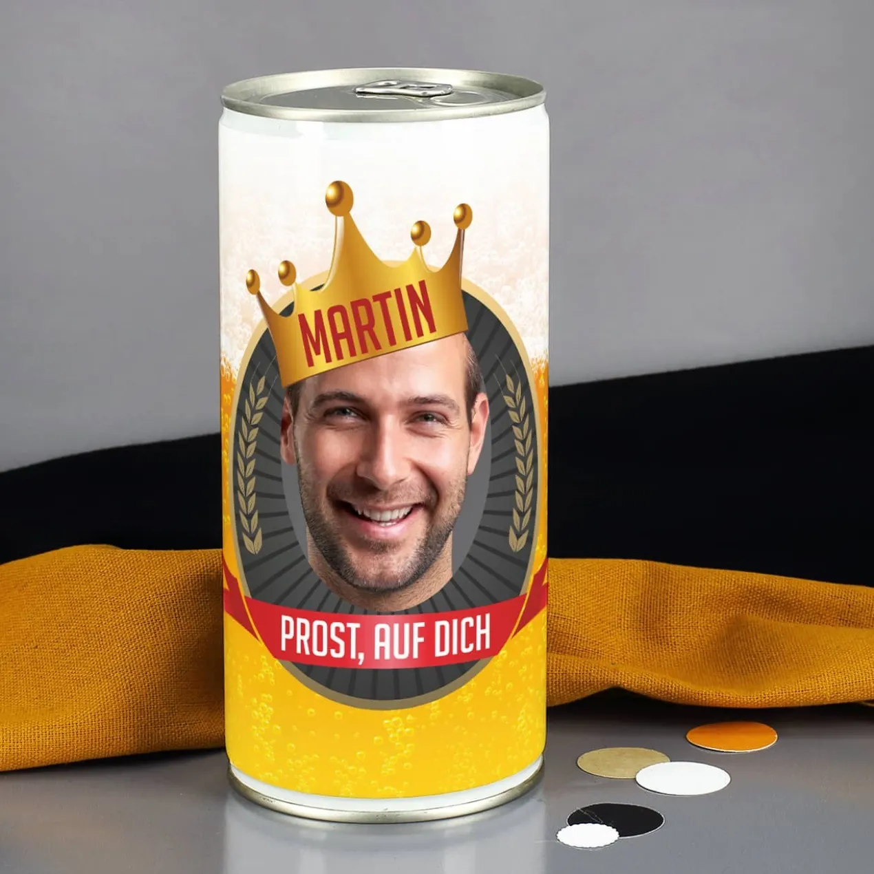 Bierdose für Bierkönige mit Ihrem Wunschfoto