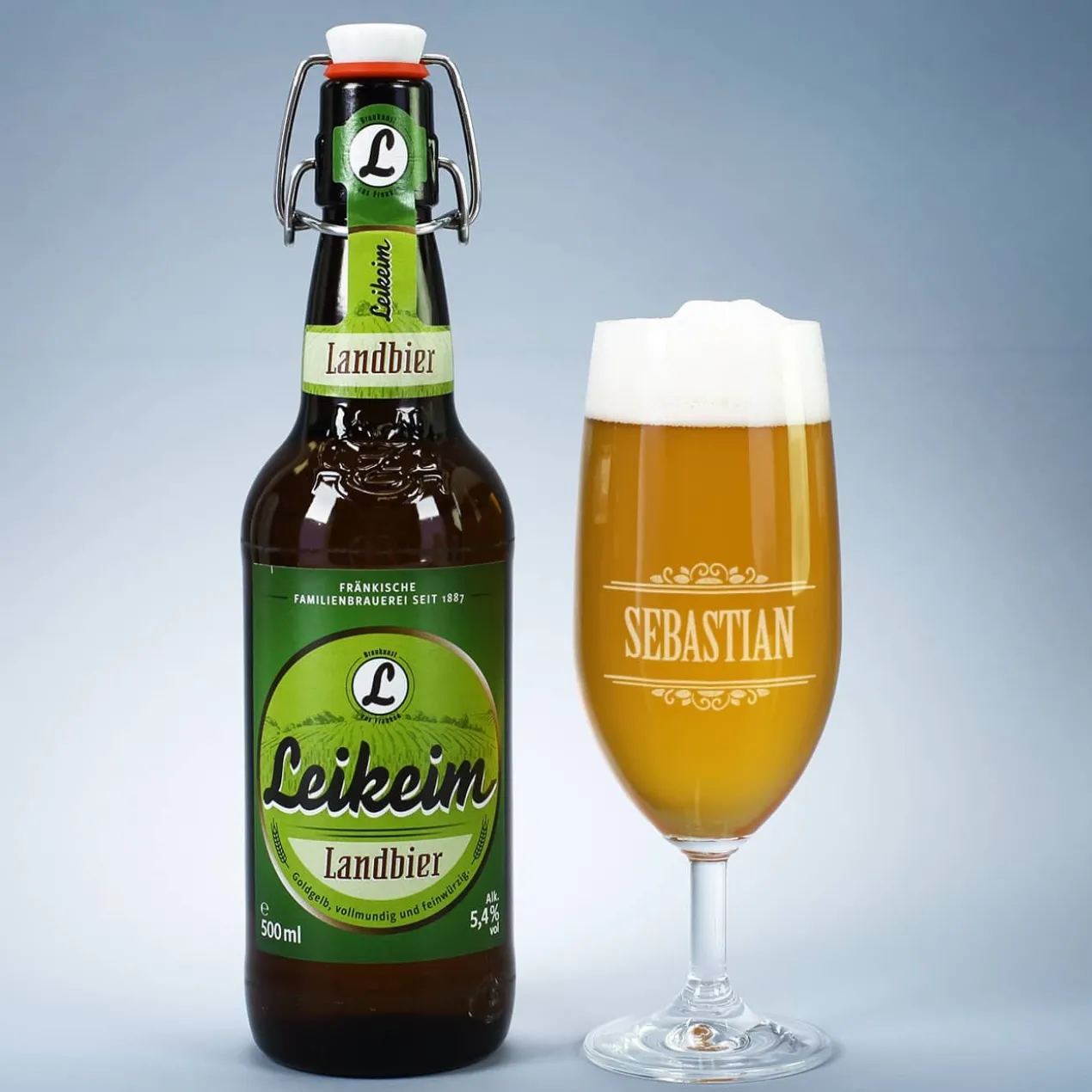 Bier-Geschenkset - Eier sucht man nicht - mit persönlichem Bierglas