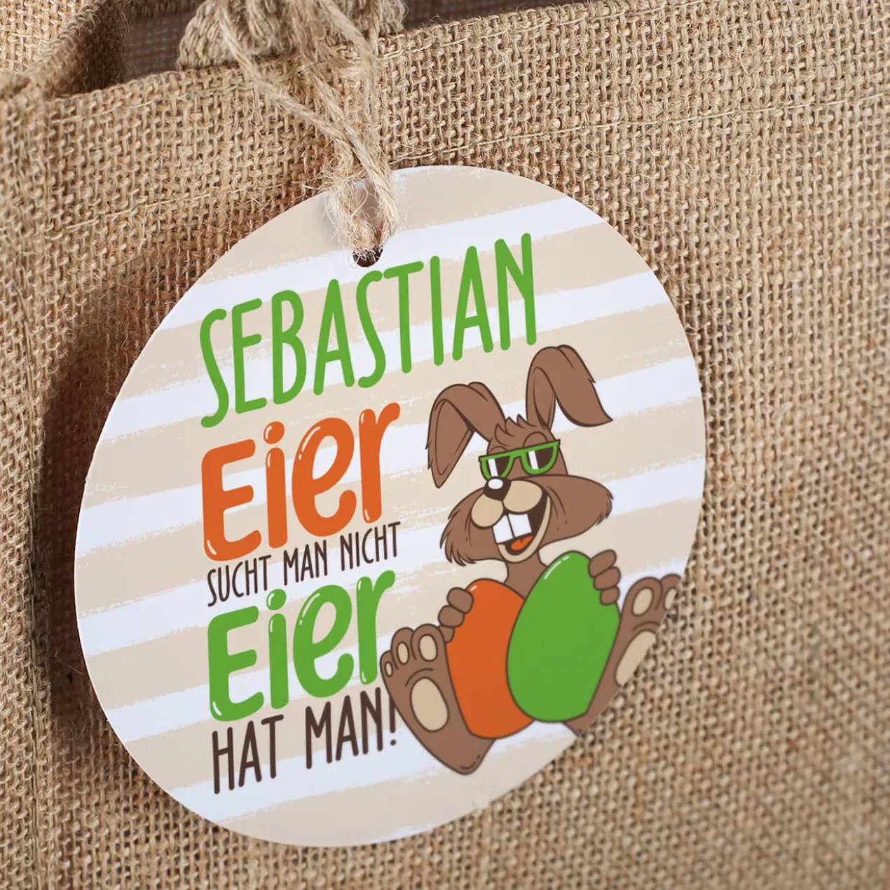 Bier-Geschenkset - Eier sucht man nicht - mit persönlichem Bierglas