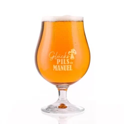 Bierglas - Glückspils - mit Namensgravur