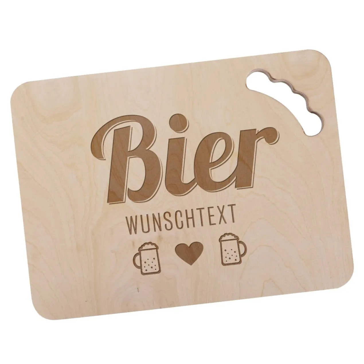 Bierkastendeckel aus Holz mit Wunsch-Gravur als Sitzmöglichkeit