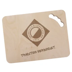 Bierkastendeckel mit Vereinslogo "SC Leinefelde" graviert