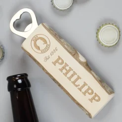 Bierkenner - Flaschenöffner mit Name und Jahr
