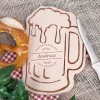 Bierkrug-Brettchen mit Genießermotiv graviert
