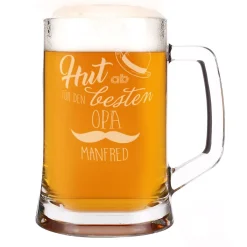 Bierseidel für den besten Opa