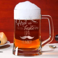 Bierseidel für den besten Opa