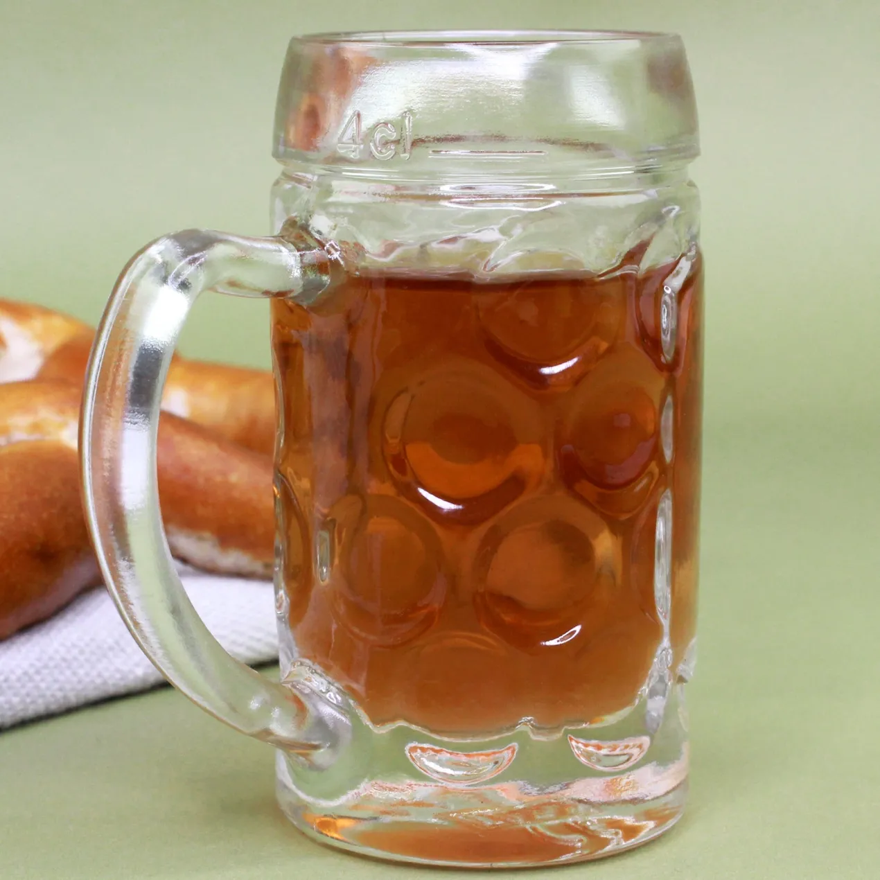 Bierseidel personalisiert mit Name und Brezel Motiv | Maßkrug 1l, Bierkrug 500ml & Schnapsglas