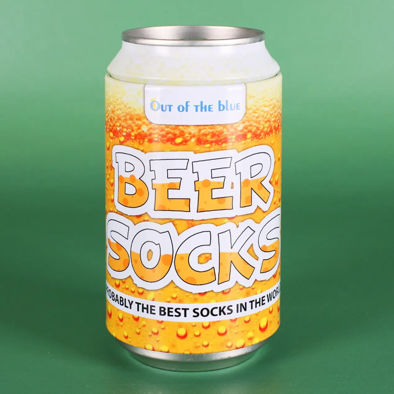 Biersocken in Metalldose