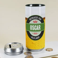 Bier Spardose mit persönlichen Wunschtexten