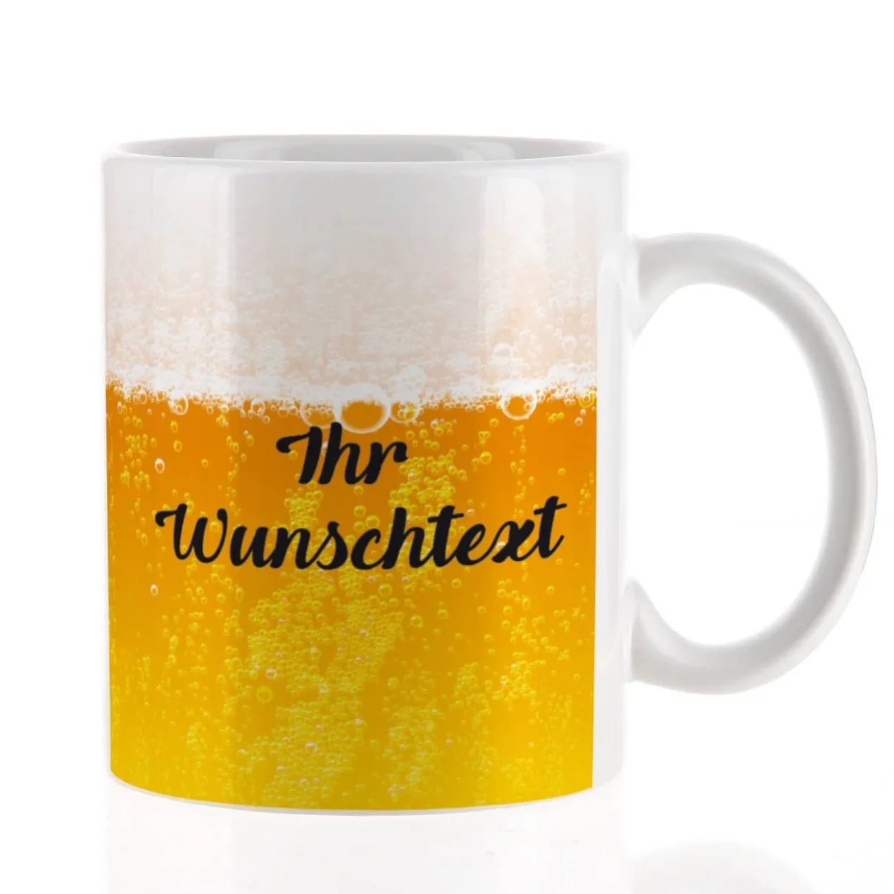 Bier-Tasse mit Wunschtext