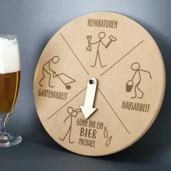 Bieruhr - lustiges Männergeschenk mit Namensgravur